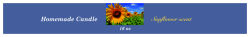 Photo with Text Big Rectangle Candle Label